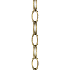 Progress Lighting Accessory Chain Distressed Brass Chain