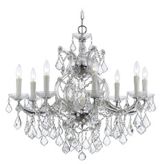 Crystorama Lighting Maria Theresa Polished Chrome Crystal Chandelier