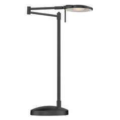 Arnsberg Dessau Turbo Museum Black LED Swing Arm Lamp