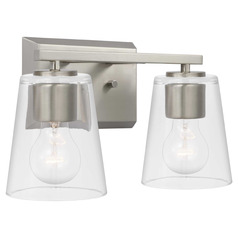 Progress Lighting Vertex Brushed Nickel Bathroom Light