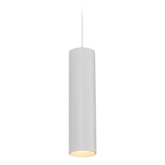 Kuzco Lighting Remuda White LED Mini-Pendant Light with Cylindrical Shade