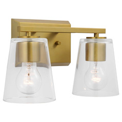 Progress Lighting Vertex Brushed Gold Bathroom Light