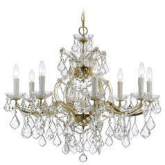Crystorama Lighting Maria Theresa Gold Crystal Chandelier