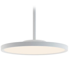 Afx Lighting Edge Round Large White LED Pendant Light