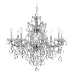 Crystorama Lighting Maria Theresa Polished Chrome Crystal Chandelier