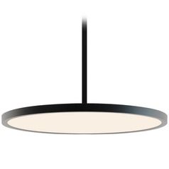 Afx Lighting Edge Round Large Black LED Pendant Light