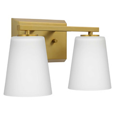 Progress Lighting Vertex Brushed Gold Bathroom Light