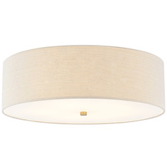 Justice Design Classic 25 Inch Drum Flush Mount Brass