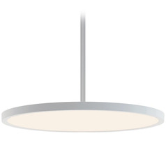 Afx Lighting Edge Round Large White LED Pendant Light