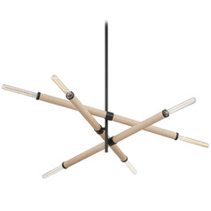 Troy Lighting Cruiz Soft Black Chandelier