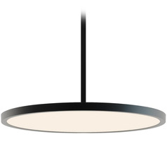 Afx Lighting Edge Round Large Black LED Pendant Light