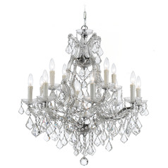 Crystorama Lighting Maria Theresa Polished Chrome Crystal Chandelier