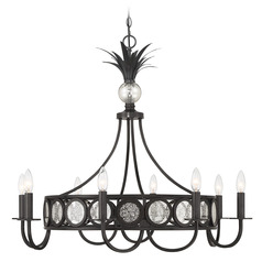 Savoy House Lighting Hearst Black Tourmaline Chandelier