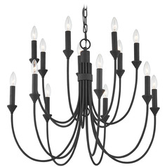 Troy Lighting Cate Forged Iron Chandelier