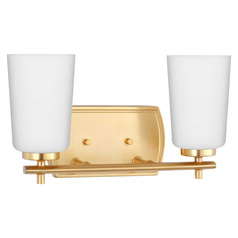 Progress Lighting Adley Satin Brass Bathroom Light