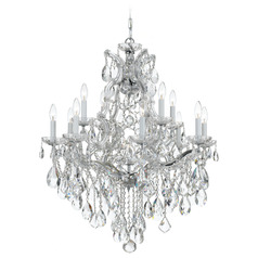 Crystorama Lighting Maria Theresa Polished Chrome Crystal Chandelier