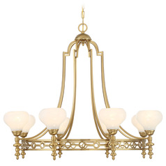 Savoy House Lighting Allston Warm Brass Chandelier