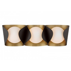 Minka Lavery Kevin Von Kluck Flare Dark Bronze & Legacy Brass Bathroom Light