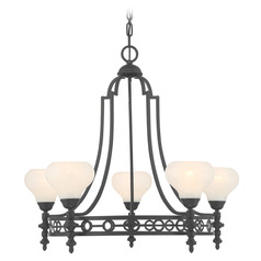 Savoy House Lighting Allston Matte Black Chandelier
