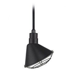 Black Pendant Barn Light with 12