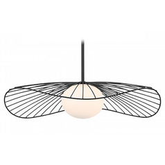Minka Lavery Langley Dark Matte Black Pendant Light with Globe Shade