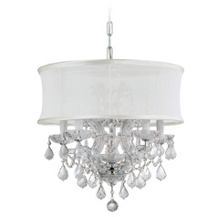 Crystorama Lighting Brentwood Polished Chrome Crystal Chandelier