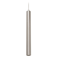 Afx Lighting Eli Satin Nickel LED Mini-Pendant Light with Cylindrical Shade