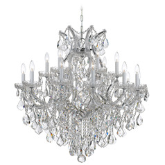 Crystorama Lighting Maria Theresa Polished Chrome Crystal Chandelier