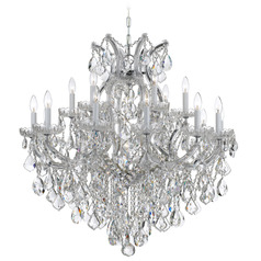 Crystorama Lighting Maria Theresa Polished Chrome Crystal Chandelier