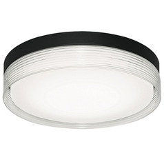 Afx Lighting Tribeca Black LED Flushmount Light