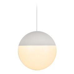 Kuzco Lighting Monae White LED Mini-Pendant Light with Bowl / Dome Shade