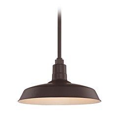 Bronze Pendant Barn Light with 16