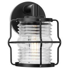 Progress Lighting Keegan Matte Black Outdoor Wall Light