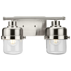 Progress Lighting Beckner Brushed Nickel Bathroom Light