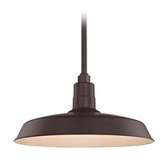 Bronze Pendant Barn Light with 18