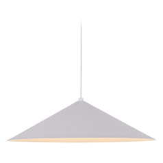 Kuzco Lighting Luiz White LED Pendant Light with Conical Shade