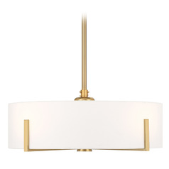 Savoy House Lighting Mansell Warm Brass LED Ceiling Fan with Light