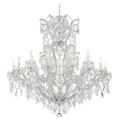 Crystorama Lighting Maria Theresa Polished Chrome Crystal Chandelier