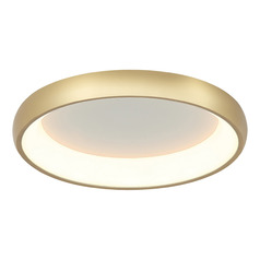 Matteo Lighting Maverick Brushed Gold LED Flushmount Light
