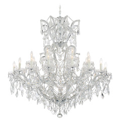 Crystorama Lighting Maria Theresa Polished Chrome Crystal Chandelier