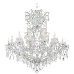 Crystorama Lighting Maria Theresa Polished Chrome Crystal Chandelier