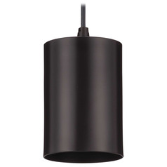 Progress Lighting 5in Cyl Rnds Antique Bronze Outdoor Hanging Light