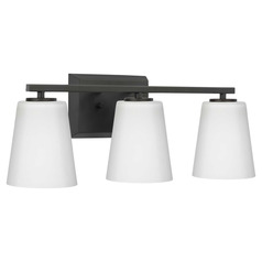 Progress Lighting Vertex Matte Black Bathroom Light
