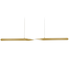 Afx Lighting Twist Satin Brass LED Island Light