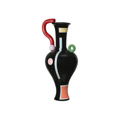 Fauvist Large Vase in Black by Currey & Company