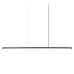 Kuzco Lighting Chute Black LED Pendant Light with Cylindrical Shade