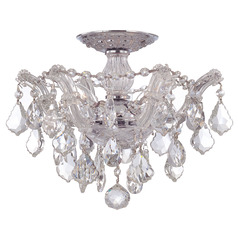 Crystorama Lighting Maria Theresa Polished Chrome Semi-Flushmount Light