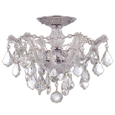 Crystorama Lighting Maria Theresa Polished Chrome Semi-Flushmount Light