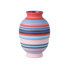 Happy 80s Small Bright Blue & Red Vase by Currey & Company