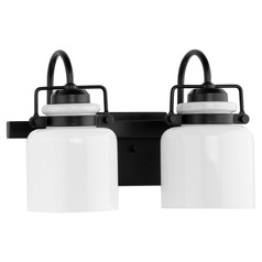 Progress Lighting Fessler Matte Black Bathroom Light